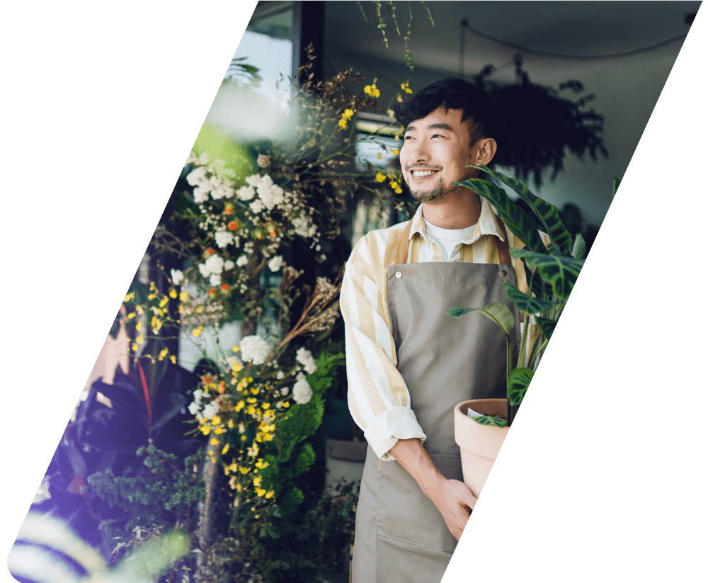 Picture of an entrepreneur smiling